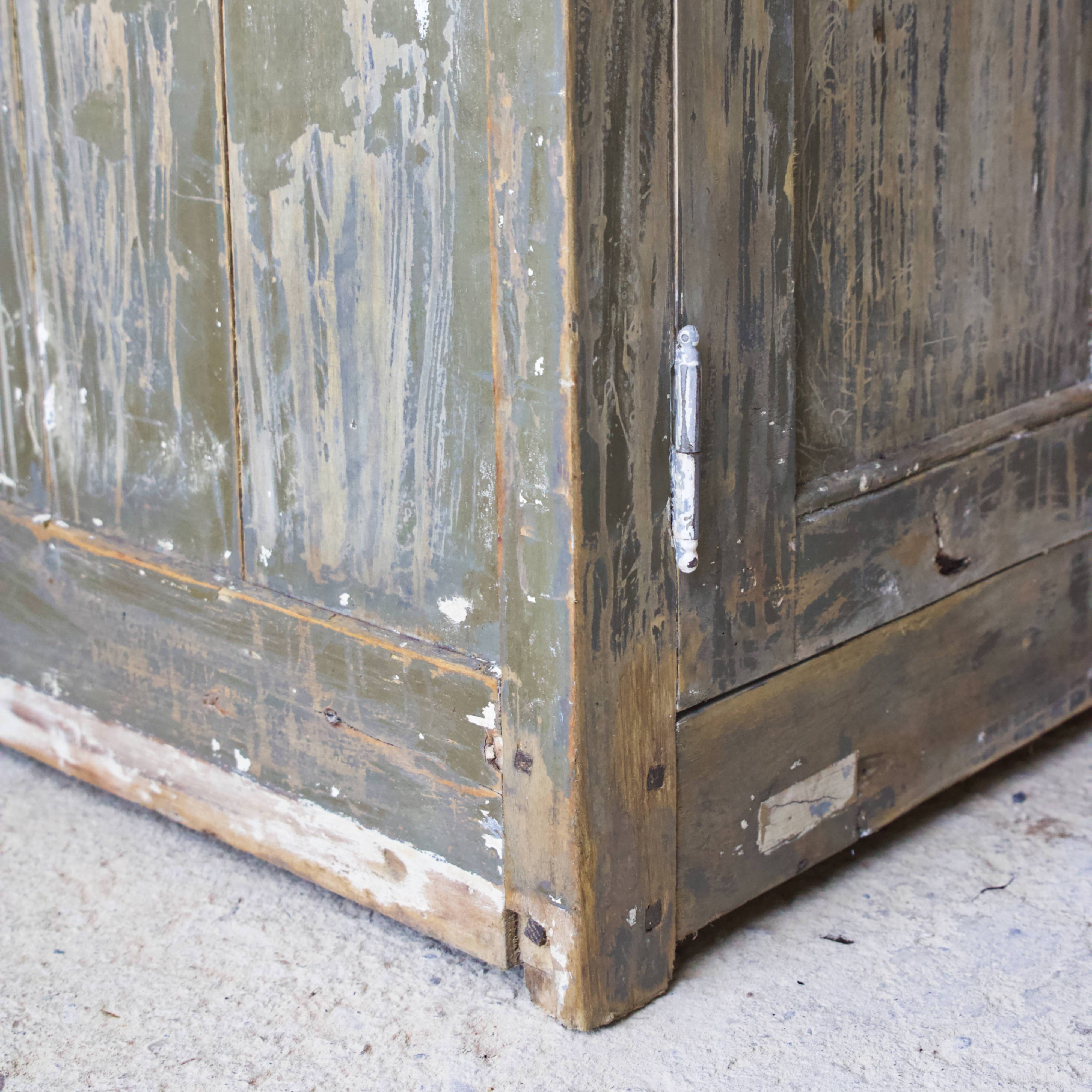 Sideboard in weathered gray wood