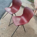 Set of chairs Pagholz Model 15074 by Elmar Flottoto in 1956