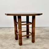 Breton octagonal oak table from the 20s and 30s