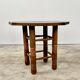 Breton octagonal oak table from the 20s and 30s