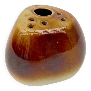 Flower vase by Pierre Lèbe for Virebent in porcelain, France 1970