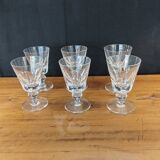 6 Saint Louis Port glasses, jersey model