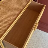 rattan chest of drawers