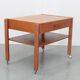 1960s Danish Teak Sewing Cart or Side Table