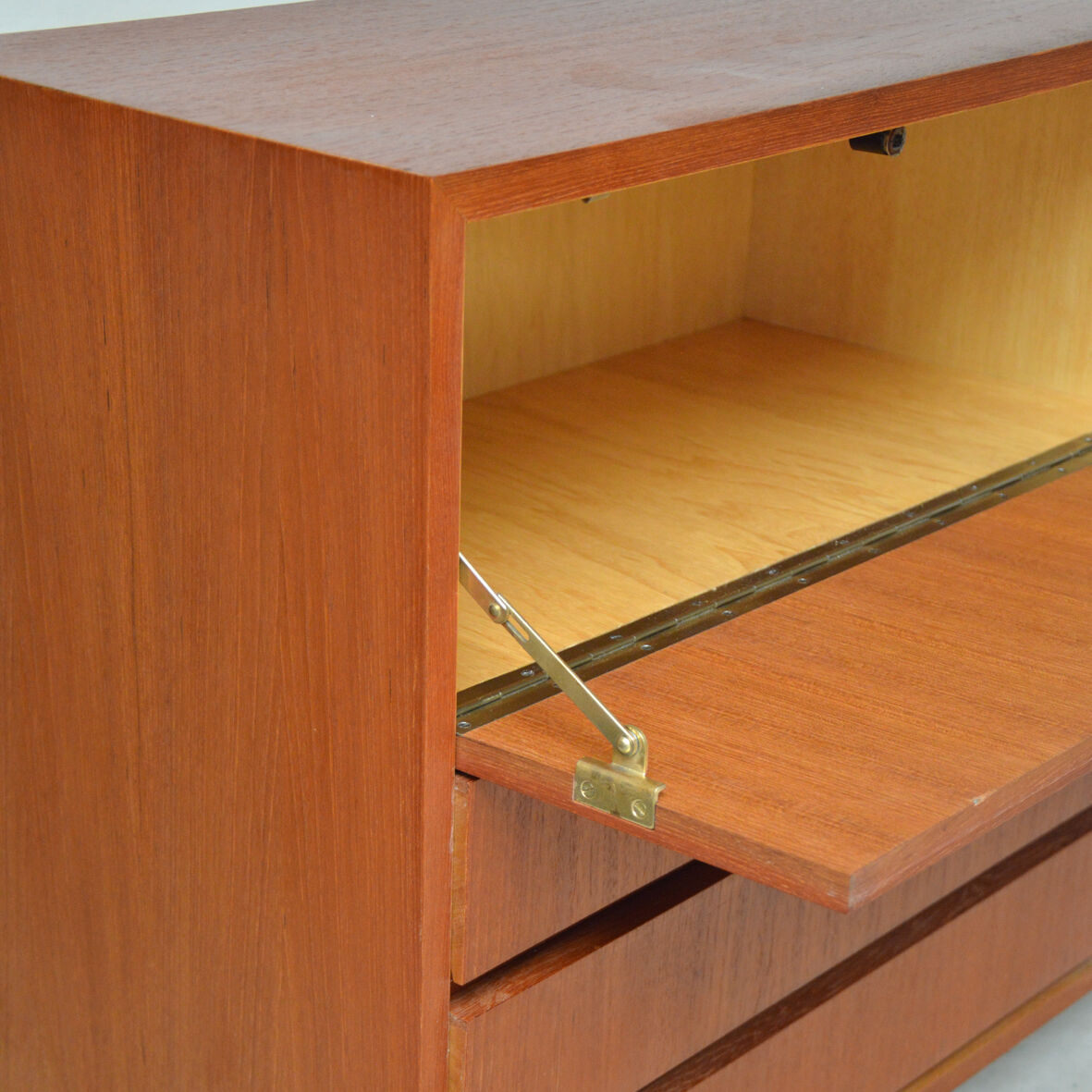 Sideboard bookcase with feet metal, 1960
