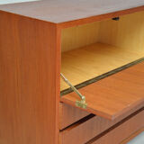 Sideboard bookcase with feet metal, 1960