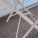 Old wrought iron garden table