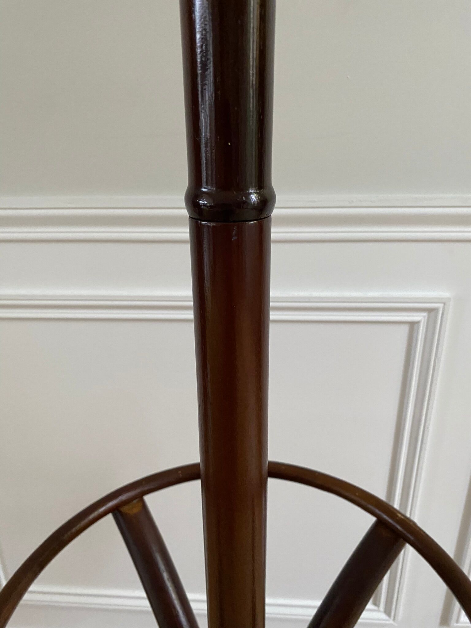 Porte manteau perroquet vintage bois brun