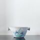 Earthenware bowl with handles in handmade ceramic