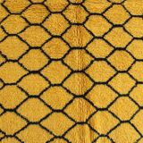 Tapis Jaune et Noir -  247 x 160 cm