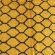 Yellow and Black Rug - 247 x 160 cm