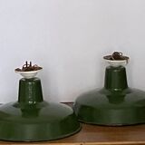 Large suspension enamelled sheet metal