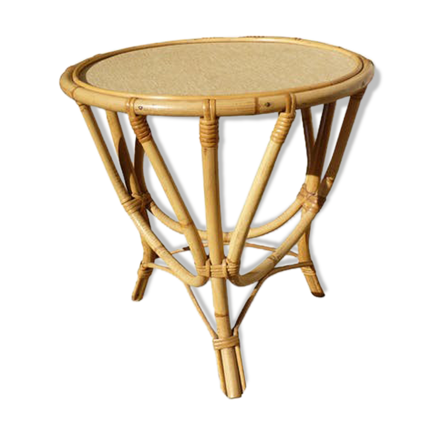 Rattan coffee table