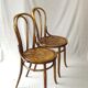 2 bistro chairs sitting wood flowers type 18 Wood- curved