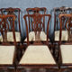 Series of 6 Chippendale mahogany chairs circa 1900