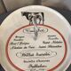 CHEESE SERVICE 12 PLATES AND PORCELAIN TRAY AUTEUIL CREATION JACQUES LOBJOY