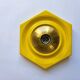Very Rare Midcentury Yellow, Wall or Ceiling Lamp, Flush Mount, Italy, 1970