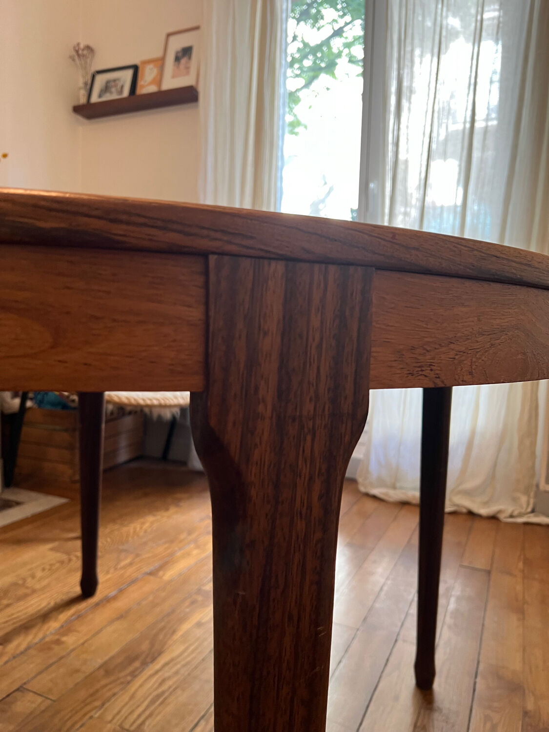 Table vintage palissandre de rio 1960