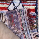 Tapis Berbère Boucherouite coloré - 80 x 189 cm
