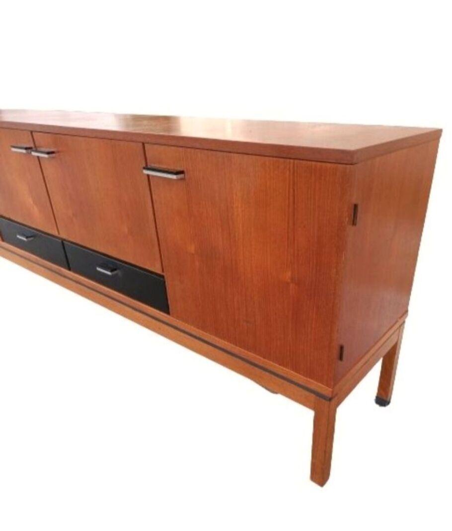 Scandinavian row in vintage teak