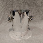 Superb silver-plated ice bucket by Christofle Anemone