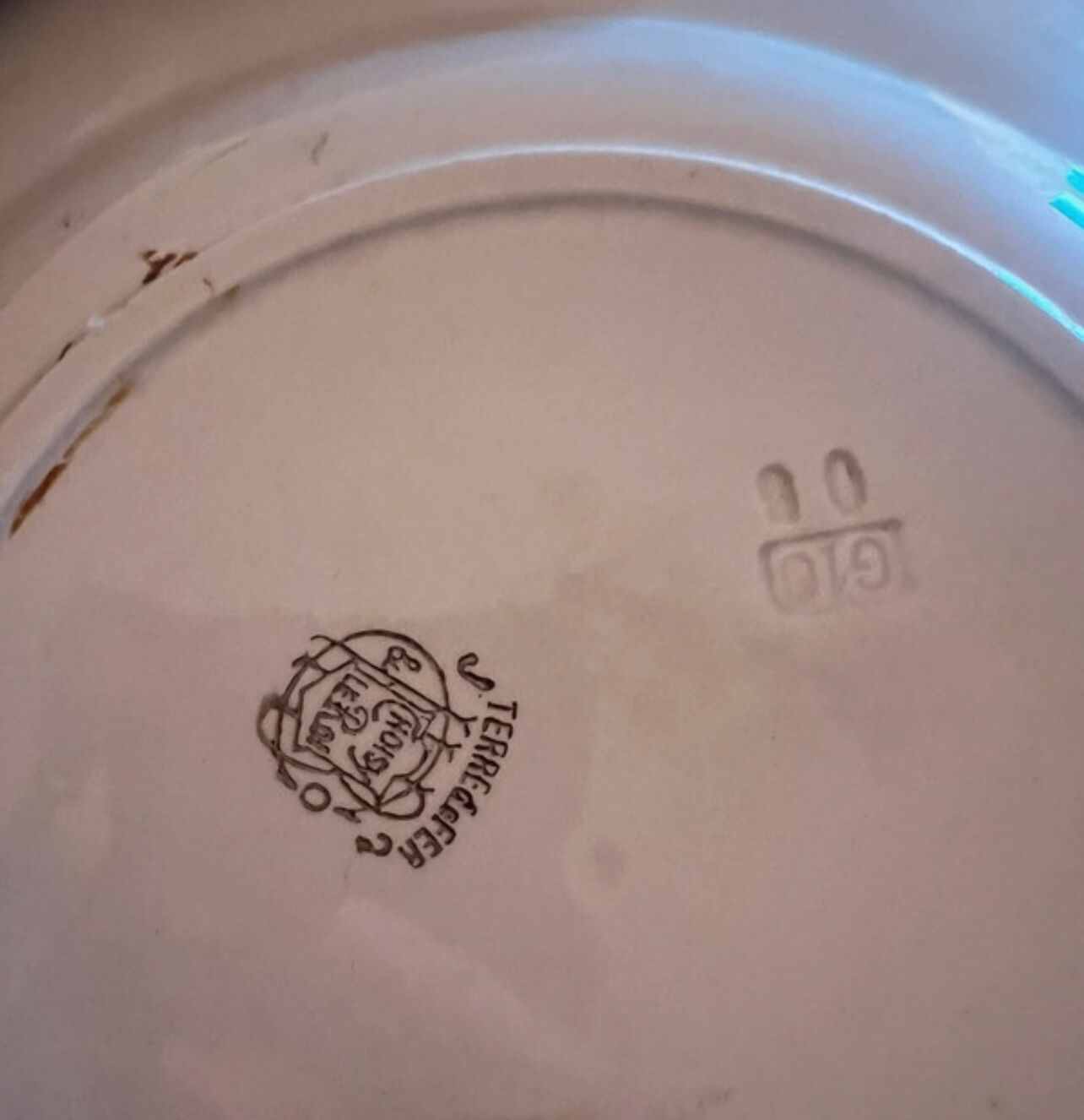 Old plate Choisy Le Roi , Terre de Fer