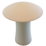 Milk glass mushroom lamp