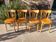 4 chaises bistrot Baumann, vintage
