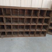 Duo of trade furniture sorting of the post shelf storage
