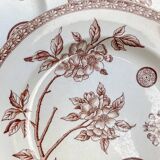 5 grandes assiettes anciennes en Terre de fer marron - Grand Dépôt Paris