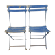 Paire de chaises de jardin anciennes, pliantes