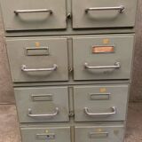 Structure of 6 vintage industrial lockers