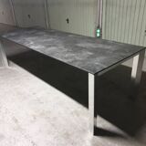 Stainless steel and ceramic dining table 2000