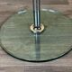 1970s 1980s Coffee Table Side Table in Chrome and Glass Space Age Design