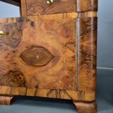 1935s pair of rare art deco bedside tables, Czechoslovakia