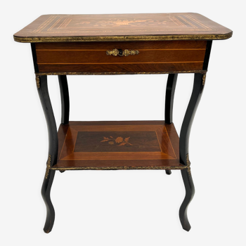 Side table with Napoleon III marquetry