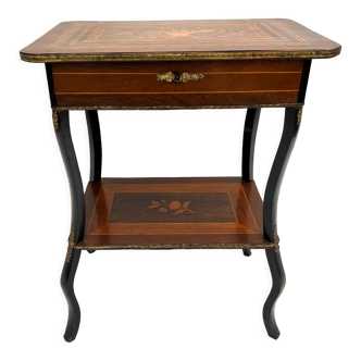 Side table with Napoleon III marquetry