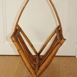 Rattan magazine holders