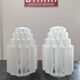 antique pair of Skyscraper ceiling lights, globe glass table lamp