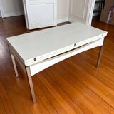 White modular designer coffee and side table by Joseph André Motte.