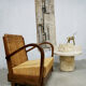 Art deco rattan woven British colonial sofa