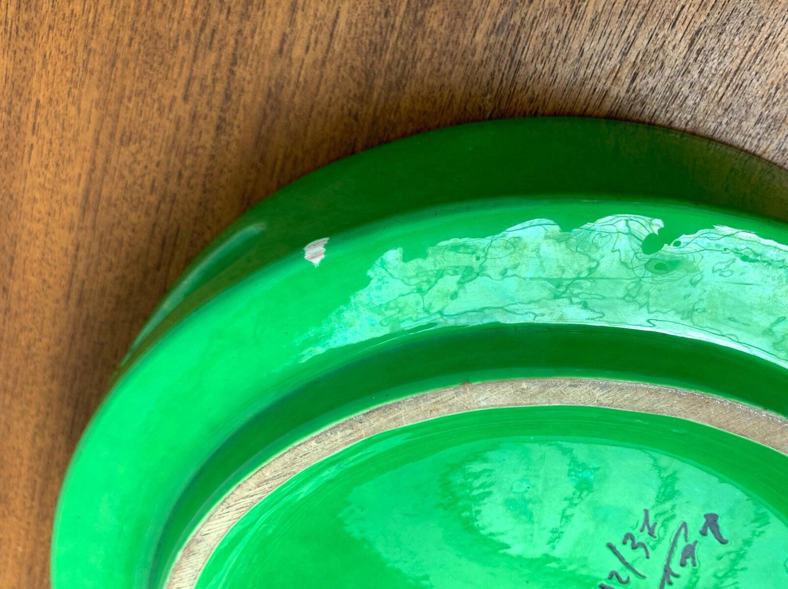 Italian ceramic platter from the mid-century by Bitossi for Rosenthal Netter, 1960s.