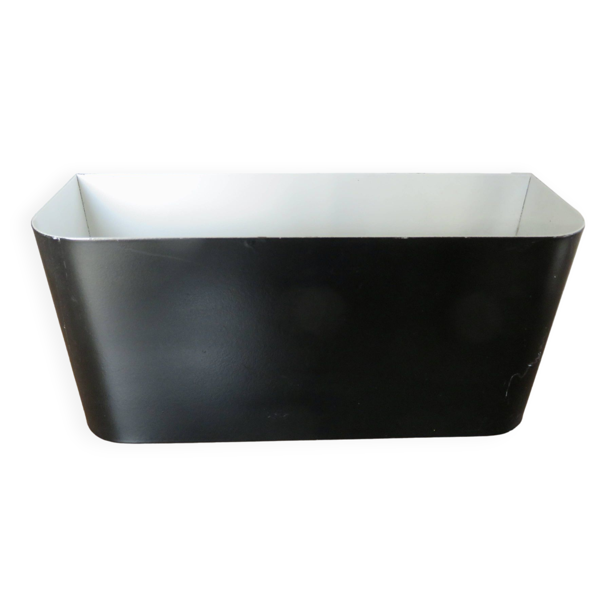 "SCE" strip wall light in black lacquered metal from the 80s