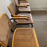 Fauteuils f62 Cesca par Marcel Breuer