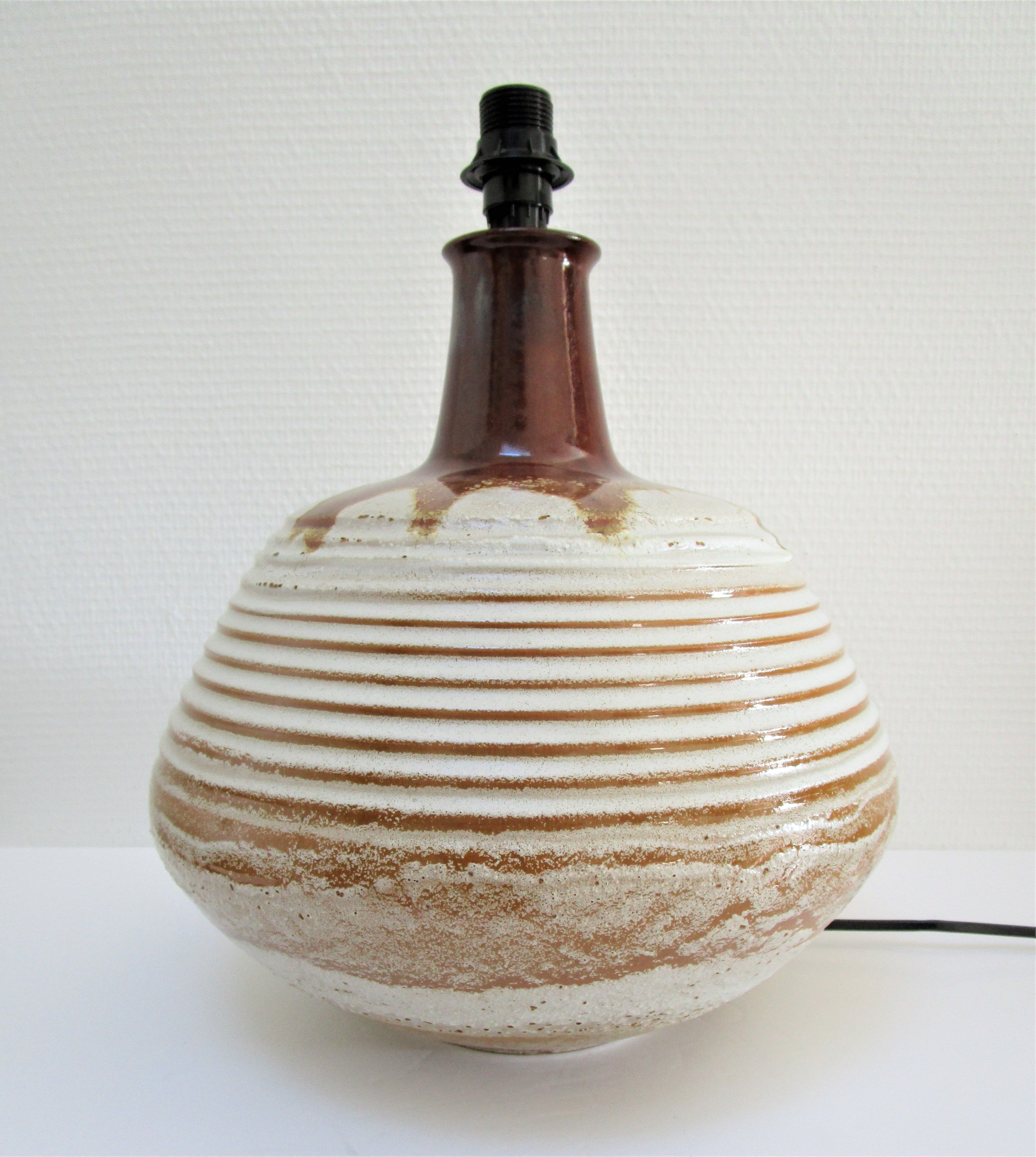 Italian ceramic lamp foot 70s