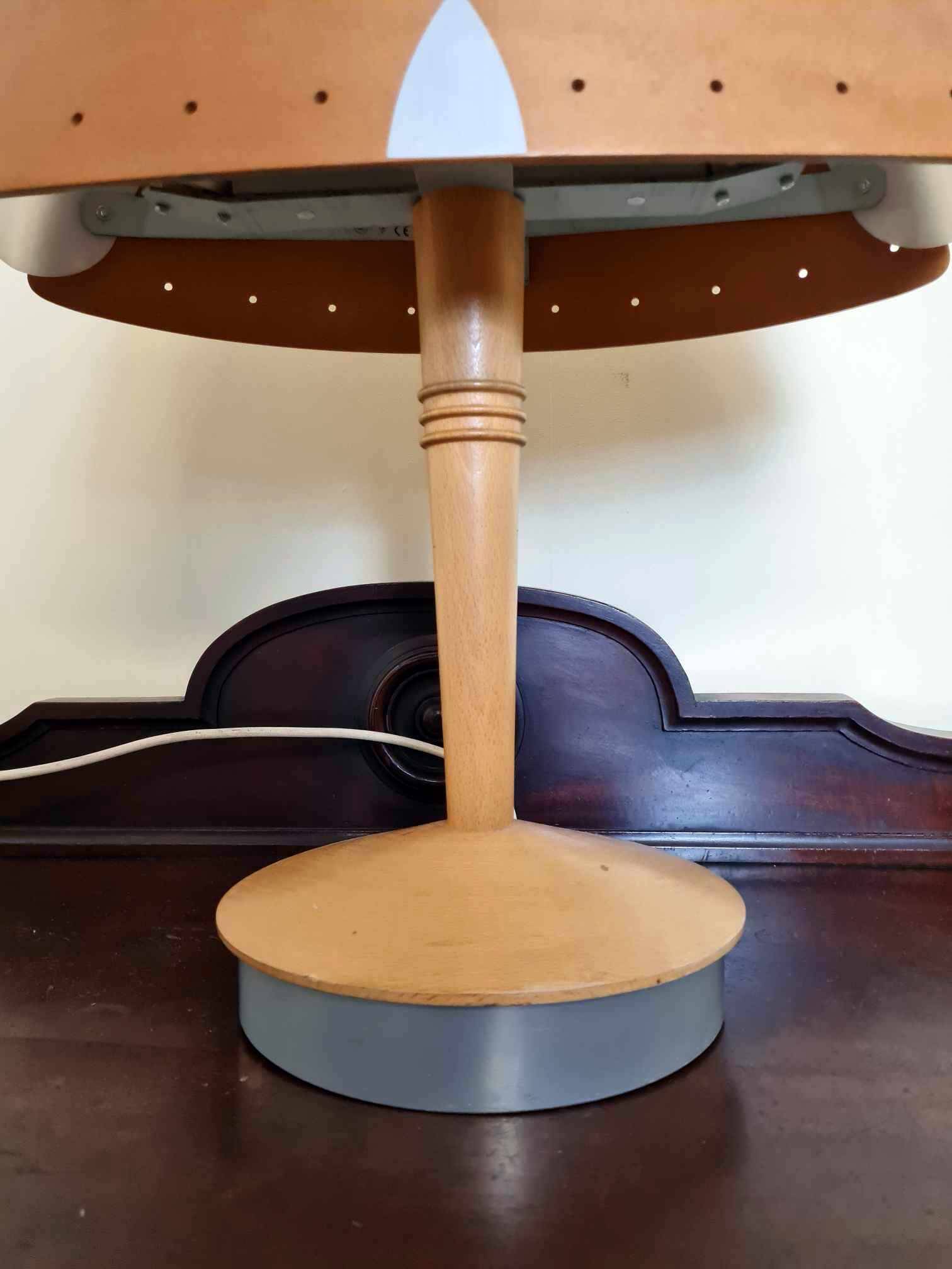 Scandinavian style table lamp designed and manufactured by Lucid France for Hilton Hotel
