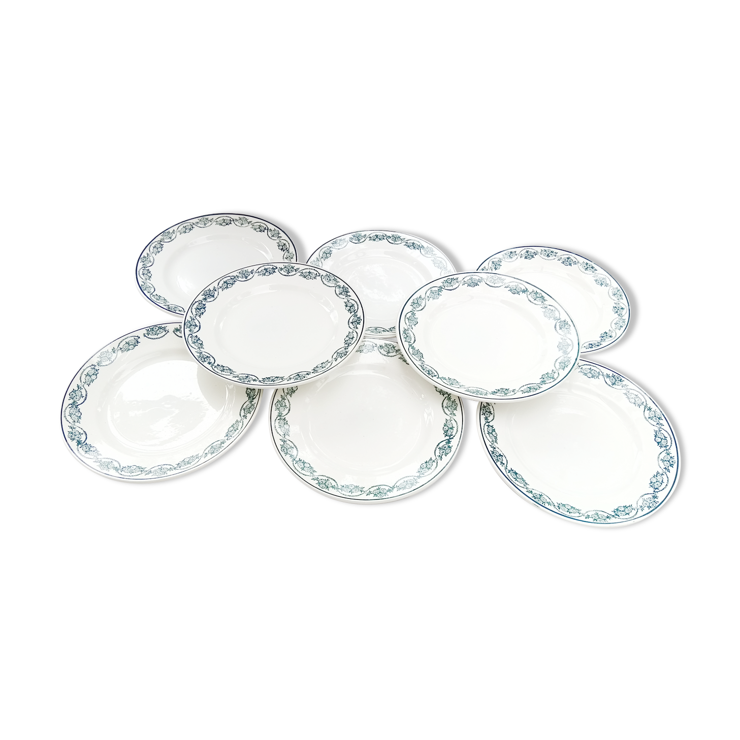8 dessert plates St Amand