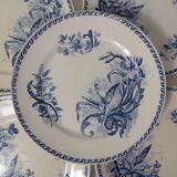 Iron earth 6 plates with butterfly entremets