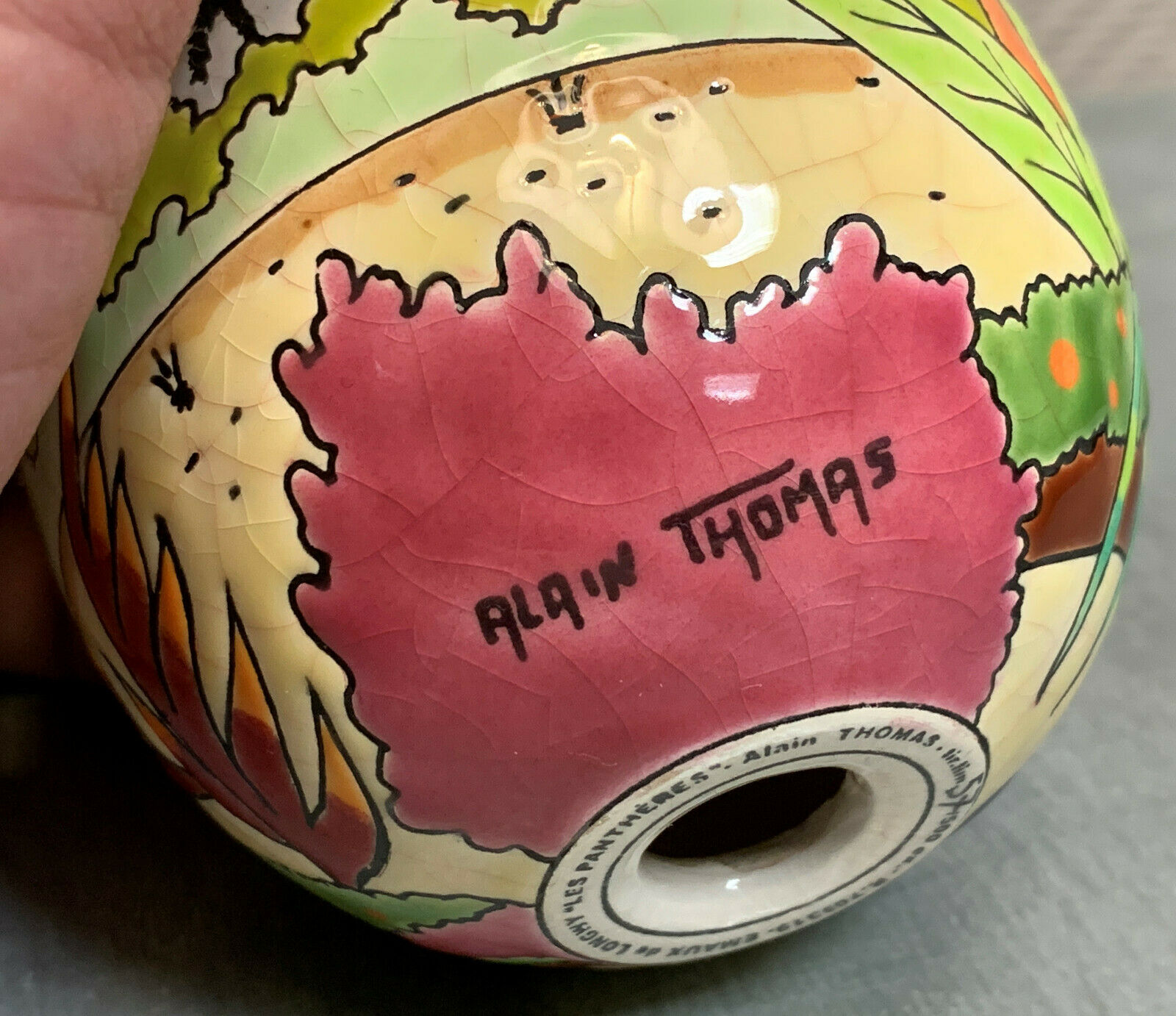 Collector's egg in Longwy enamels by Alain Thomas Limited Edition