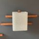 Vintage wood and perspex wall lights